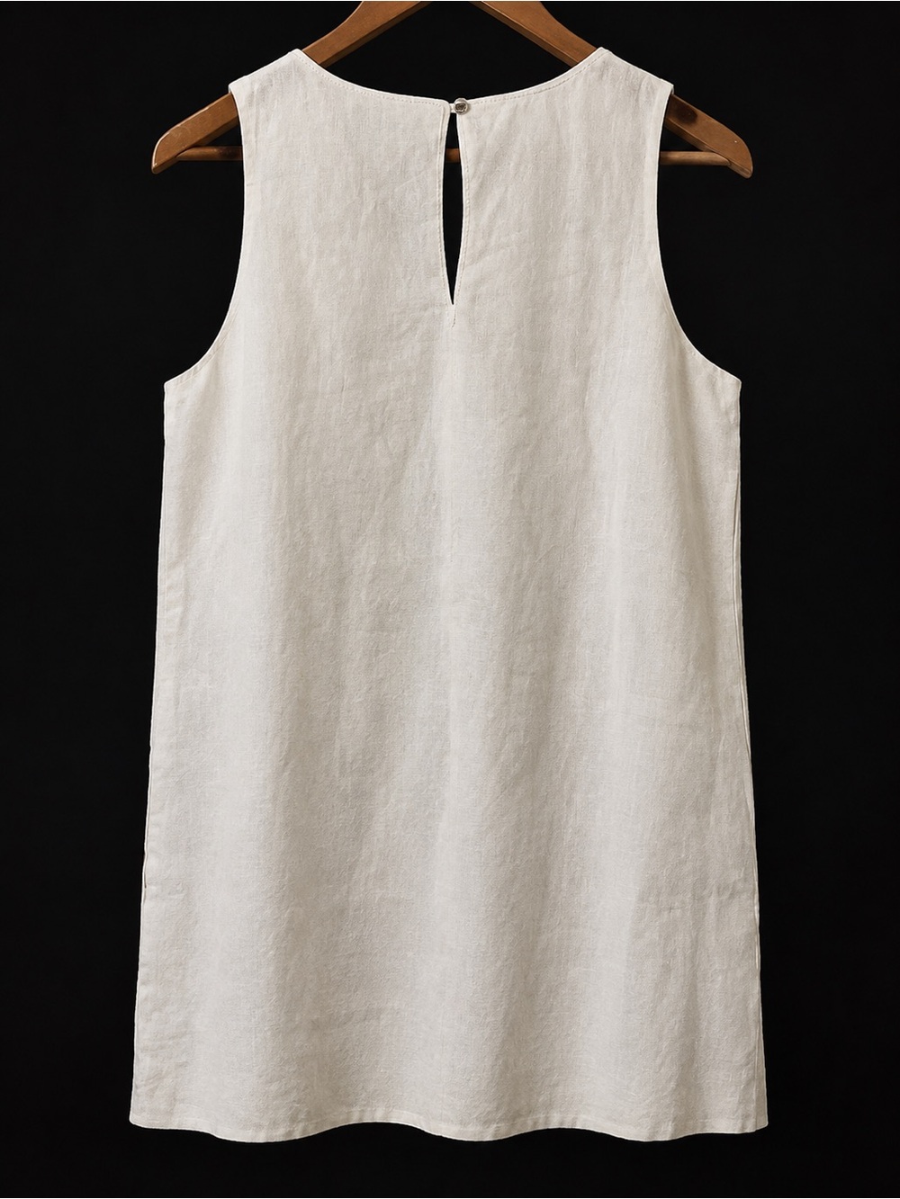 Tommy Bahama White Linen Embroidered Shift Dress Mediu - Picture 2 of 4